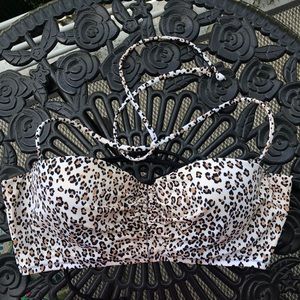 Victoria’s Secret Leopard Print Swim Top